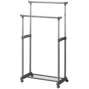 Kleiderständer - grau - Metallrohr,Kunststoff - 83 cm - 164 cm - cm 44,0 | Möbel Kraft