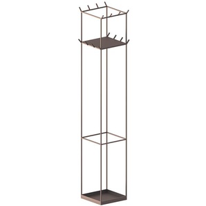 Kleiderständer Slim Irony Zeus bronzefarben braun, Designer Maurizio Peregalli, 169x34x34 cm
