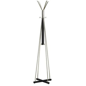 Kleiderständer Tremezzo | schwarz | Metall,Massivholz | 190 cm | 50.0 |
