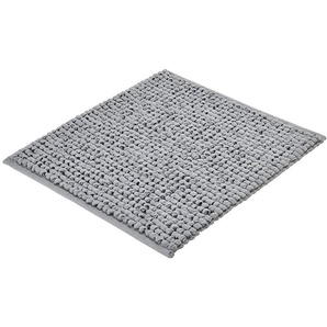 Kleine Wolke Badematte Brava, Höhe 15 mm, beidseitig nutzbar, fußbodenheizungsgeeignet, Baumwolle, quadratisch, Badteppich, Uni Farben, dicke Schlaufen, handgewebt