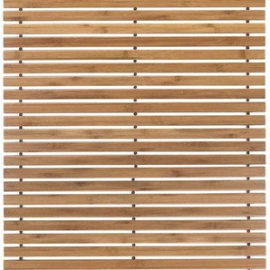 Badematte KLEINE WOLKE Level Holzmatte Badematten Gr. rechteckig (50 cm x 80 cm), 1 St., Bambus, beige (natur) Einfarbige Badematten 100% Bambus