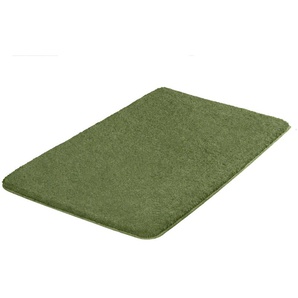 Kleine Wolke Badematte Meadow, Höhe 30 mm, rutschhemmend beschichtet, fußbodenheizungsgeeignet, Polyester, rechteckig, Badteppich, Uni Farben