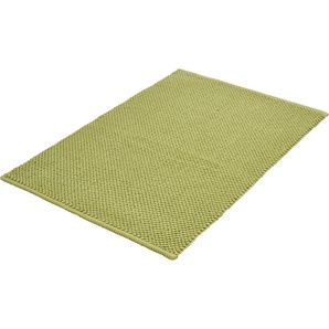 Kleine Wolke Badematte Punto, Höhe 5 mm, rutschhemmend beschichtet, fußbodenheizungsgeeignet, Baumwolle, rechteckig, Badteppich, Uni Farben, Oberfläche reine Baumwolle
