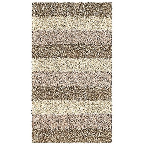 Kleine Wolke Badteppich Lounge, Taupe, Textil, Streifen, rechteckig, 70 cm, Textiles Vertrauen - Oeko-Tex®, für Fußbodenheizung geeignet, rutschhemmend, Badtextilien, Badematten