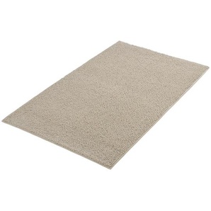Kleine Wolke Badteppich Chrissy, Natur, Textil, Uni, rechteckig, 65x1x115 cm, für Fußbodenheizung geeignet, rutschhemmend, Badtextilien, Badematten
