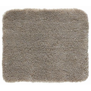Kleine Wolke Badteppich Relax, Taupe, Textil, rechteckig, 55x65 cm, Textiles Vertrauen - Oeko-Tex®, rutschhemmend, Badtextilien, Badematten