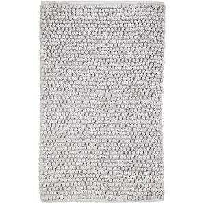Kleine Wolke Badteppich, Silber, Textil, 60x1.5x60 cm, für Fußbodenheizung geeignet, rutschhemmend, Badtextilien, Badematten
