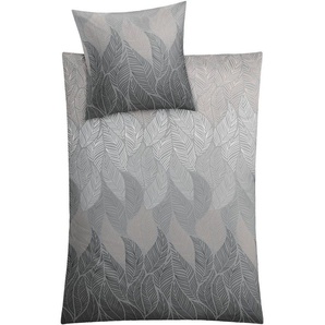 Kleine Wolke Bettwäsche Jamiro, Mako-Satin, 2 teilig, mit Blättern