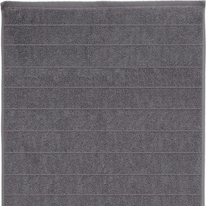 Duschtuch KLEINE WOLKE Via Handtücher (Packung) Gr. B/L: 70 cm x 140 cm (1 St.), grau (schiefer) Badetücher Uni Farben, gestreift