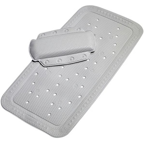Wanneneinlage KLEINE WOLKE Calypso Wanneneinlagen Gr. B/L: 36 cm x 72 cm, silberfarben Badewanneneinlage Wanneneinlage Badewanneneinlagen Badewannenkissen