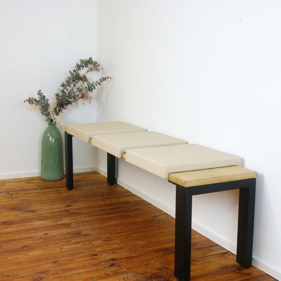Klemmkissen Sitzkissen mit 2 Leisten 40cm Klemmtiefe Kunst-Leder braun schwarz oder beige