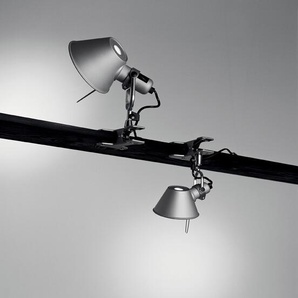 Klemmleuchte Tolomeo Pinza Artemide Aluminium grau, Designer de Lucchi & Fassina, 32 cm