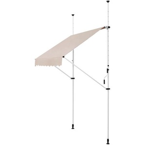 Klemmmarkise Kuwait 200 x 120 cm in beige