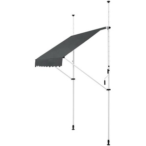 Klemmmarkise Kuwait 200 x 120 cm in grau