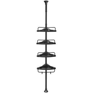 Klemmregal - schwarz - Materialmix - 35 cm - 85 cm | Möbel Kraft