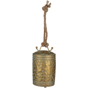 Clayre & Eef Alte Türklingel Ø 12x17 cm Kupferfarbig Eisen Gartenklingel