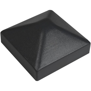 KM ZAUN Abdeckkappe Abschlusskappen für Zaunpfosten, 7x7 cm grau KM Meeth Zaun
