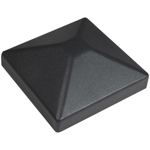 KM ZAUN Abdeckkappe Abschlusskappen für Zaunpfosten, 9x9 cm grau KM Meeth Zaun