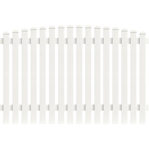 KM ZAUN Staketenzaun Meran Z37 Zaunelemente LxH: 181,3x150 cm Gr. H/L: 150 cm x 1,81 m H/L: 150 cm, weiß Zaunelemente