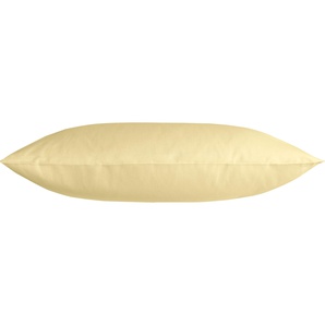 Kissenbezug KNEER Edel-Satin Uni Kissenbezüge Gr. B/L: 40 cm x 80 cm, 1 St., Satin, gelb (sonne) Kissenbezüge uni aus mercerisierter Baumwolle