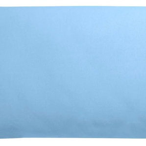 Seitenschläferkissenbezug KNEER Edel-Zwirn-Jersey Kissenbezüge Gr. B/L: 140 cm x 40 cm, 1 St., Baumwolle, blau (hellblau) Kopfkissenbezüge für Seitenschläferkissen
