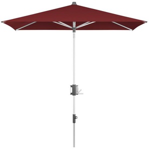 Knirps Sonnenschirm , Alu, Bordeaux , Textil , 230 cm , höhenverstellbar, Knickgelenk, UV-beständig , Sonnen- & Sichtschutz, Sonnenschirme, Sonnenschirme rechteckig