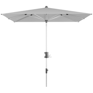 Knirps Sonnenschirm , Alu, Hellgrau , Textil , 240 cm , höhenverstellbar, Knickgelenk, UV-beständig , Sonnen- & Sichtschutz, Sonnenschirme, Sonnenschirme rechteckig