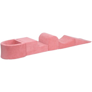 Knorrtoys® Bällebad Soft, Pink, (5-tlg), mit Spielblöcken, Made in Europe