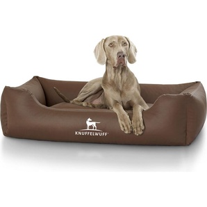 Knuffelwuff Kunstleder Hundebett Sidney XXL 120 x 85cm Braun AMZSIDNEY-2