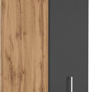 KOCHSTATION Apothekerschrank KS-Colmar 30 cm breit, 165 cm hoch, mit 3 Ablagen, mit Metallgriff