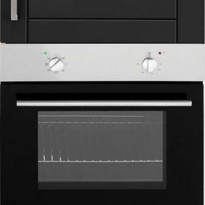 KOCHSTATION Backofenumbauschrank KS-Tinnum 60 cm breit, 200 cm hoch, Metallgriffe, MDF Fronten, für Backofen