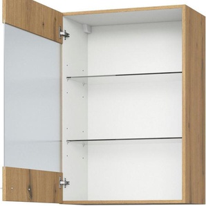 KOCHSTATION Glashängeschrank KS-Trea OG60-90 inklusive zwei Glaseinlegeböden, Breite 60 cm, Höhe 90 cm