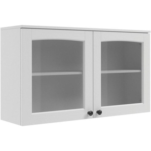 KOCHSTATION Hängeschrank KS-Osby (1-St) Kiefer massiv, Breite 100 cm, Türen mit Glaseinsatz