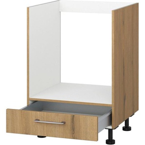 KOCHSTATION Herdumbauschrank KS-Trea UHBLS60 mit Schubkasten, Breite 60 cm, Höhe 75 cm