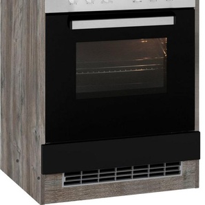 KOCHSTATION Herdumbauschrank KS-Virginia 85 cm hoch, 60 cm breit, Nische für Ofen B/H/T: 56/59/55 cm