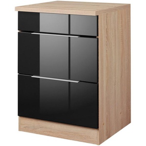 KOCHSTATION Kochfeldumbauschrank KS-Brindisi 60 cm breit, für autarkes Kochfeld