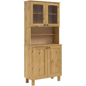 KOCHSTATION Küchenbuffet KS-Osby (1-St) Kiefer massiv, Breite 81 cm, 4 Türen