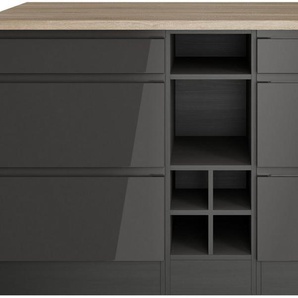 HELD MÖBEL Kücheninsel Virginia, Breite 153 cm, MDF-Fronten, Flaschenregal