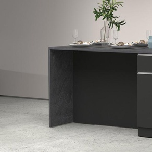 KOCHSTATION Kücheninsel Sole,Kochinsel,Küchenarbeitsblock,Inselküche,Arbeitsinsel, Breite 160 cm mit 2 Türen,2 Schubkästen, Aluminiumgriff