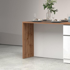 KOCHSTATION Kücheninsel Sole,Kochinsel,Küchenarbeitsblock,Inselküche,Arbeitsinsel, Breite 160 cm mit 2 Türen,2 Schubkästen, Aluminiumgriff