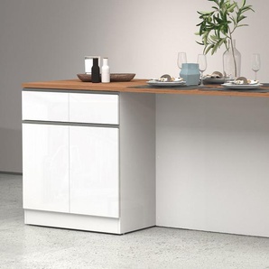 KOCHSTATION Kücheninsel Sole,Kochinsel,Küchenarbeitsblock,Inselküche,Arbeitsinsel, Breite 200 cm mit 4 Türen,4 Schubkästen, Aluminiumgriff