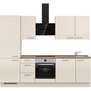 nobilia® Küchenzeile Laser II, vormontiert, Ausrichtung wählbar, Breite 270 cm, wahlw. mit E-Geräten