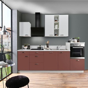 KOCHSTATION Küchenzeile KS-Bari, mit Soft-Close-Funktion und Vollauszügen, vormontiert, Breite 280 cm