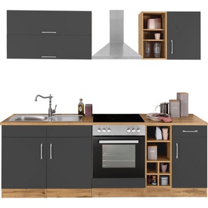 KOCHSTATION Küchenzeile KS-Colmar, ohne E-Geräte, Breite 240 cm