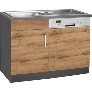 KOCHSTATION Spülenschrank KS-Colmar 110 cm, Front und Sockelblende für teilintegrierten Geschirrspüler
