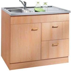 KOCHSTATION Spülenschrank KS-Elster Breite 100 cm