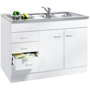 KOCHSTATION Spülenschrank KS-Elster Breite 120 cm