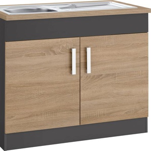 KOCHSTATION Spülenschrank KS-Gera Breite 100 cm