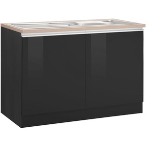 KOCHSTATION Spülenschrank KS-Ohio Breite 120 cm