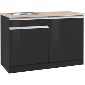 KOCHSTATION Spülenschrank KS-Ohio Breite 120 cm, mit Tür/Sockel für Geschirrspüler